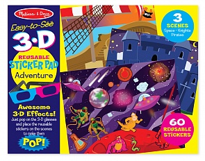 Набор 3D стикеров с фонами и очками «Приключения» (Melissa & Doug, 9375_md)